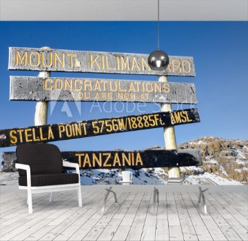 Picture of Stella Point on Kilimanjaro in Tansania